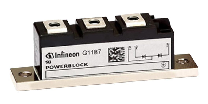 Infineon DD104N16KHPSA1 Diode Module 1.6 kV 104 A 1.4 V Dual Series