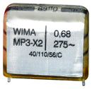 Wima MKX2AW34705F00KSSD MKX2AW34705F00KSSD Safety Capacitor Metallized PP Radial Box - 2 Pin 0.47 &Acirc;&micro;F &Acirc;&plusmn; 10% X2 Through Hole