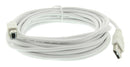 Multicomp PRO SPC4801 USB Cable Type A Plug to B 5 m 16.4 ft 2.0 White