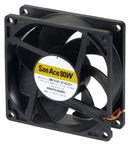 Sanyo Denki 9WPA0824P4G001 DC Axial Fan 24 V Square 80 mm 25 Ball Bearing 81.9 CFM