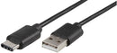 PRO Signal PSG91200 USB Cable Type A Plug to C 3 m 9.8 ft 2.0 Black