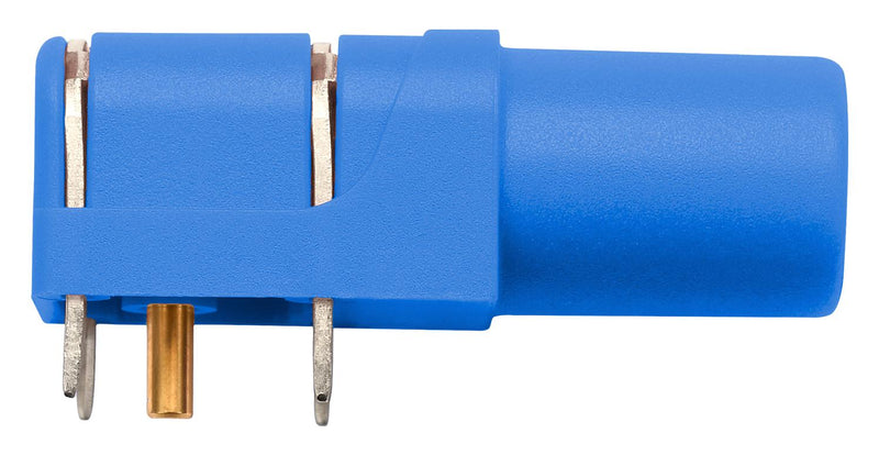 Schutzinger SWEB 8094 AU / BL Banana Test Connector Jack PCB Mount 24 A 1 kV Gold Plated Contacts Blue