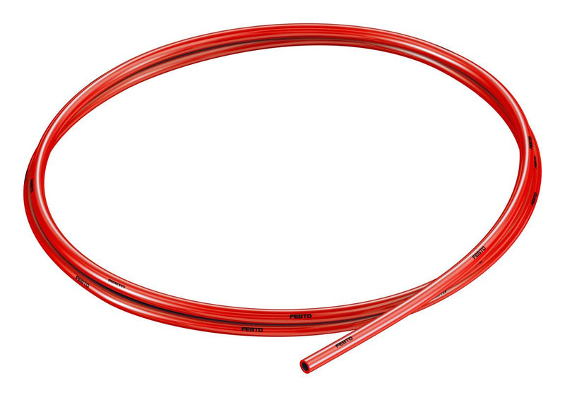 Festo PUN-H-4X075-RT Pneumatic Tubing 4 mm 2.6 PU (Polyurethane) Red 10 bar 50 m