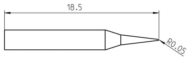 Weller RTP 001 C Soldering TIP Conical 0.1MM