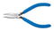 Klein Tools D322 41/2C Plier Side Cutting Needle Nose Smooth Jaw Spring Release Handle 122mm Length