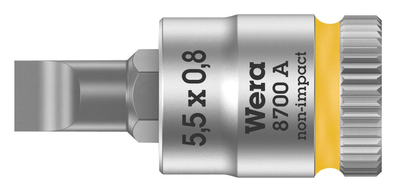 Wera 8700 0.8MM Hex Driver Bit Slotted 0.8mm x 5.5mm 28mm