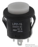 NKK Switches LP0115CMKW015CB Switch Pushbutton Illuminated Spdt 3A RED