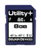 Delkin Devices SE08APGE9-1B000-3 Flash Memory Card MLC Sdhc UHS-1 Class 10 8 GB Utility+ Series