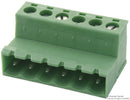 Phoenix Contact IC 25/ 6-ST-508 Pluggable Terminal Block 5.08 mm 6 Ways 24AWG to 12AWG 2.5 mm&Acirc;&sup2; Screw 12 A