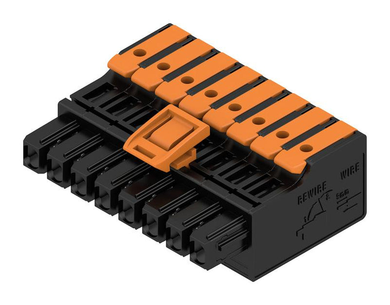 Weidmuller 2741730000 2741730000 Pluggable Terminal Block 5 mm 8 Ways 20AWG to 14AWG 2.5 mm&Acirc;&sup2; Snap In 26.8 A