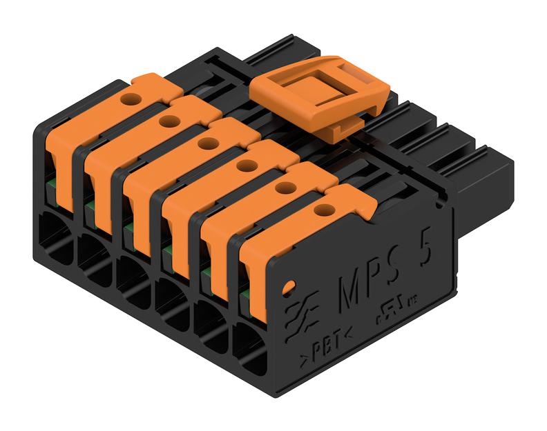 Weidmuller 2741710000 2741710000 Pluggable Terminal Block 5 mm 6 Ways 20AWG to 14AWG 2.5 mm&Acirc;&sup2; Snap In 26.8 A