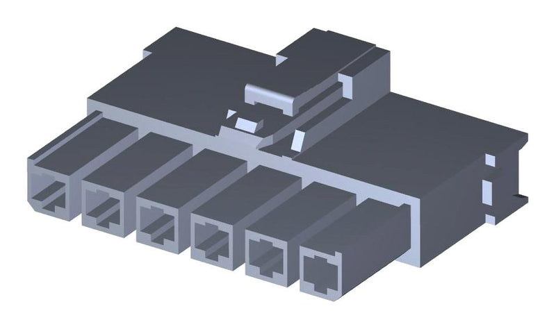 Molex / Brad 200456-1216 Connector Housing Mega-Fit 200456 Series Receptacle 6 Ways 5.7 mm