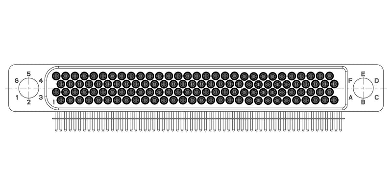 Amphenol Aerospace HDB-D4-120M032X HDB-D4-120M032X Rect Power Conn HDR 120POS 4ROW