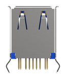 GCT (GLOBAL Connector TECHNOLOGY) USB1086-GF-B USB1086-GF-B USB Type A 3.0 Receptacle 9 Ways Through Hole Mount Vertical