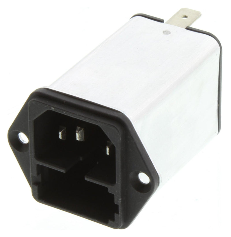 Schurter 4301.5002 4301.5002 Filtered IEC Power Entry Module C14 General Purpose 2 A 250 VAC 2-Pole Fuse Holder