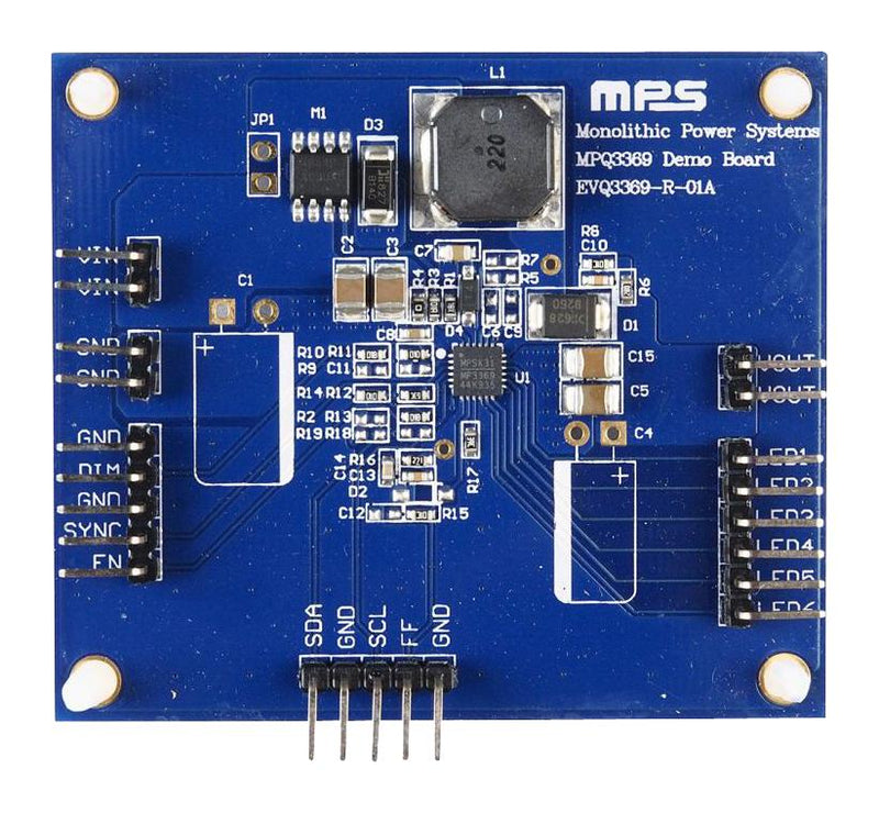 Monolithic Power Systems (MPS) EVQ3369-R-01A EVQ3369-R-01A Evaluation Board MPQ3369GR Analogue PWM Boost 6 Outputs 50 mA O/P V 3.5 to 36