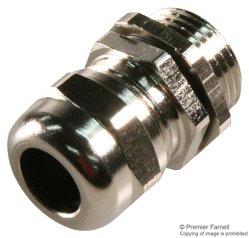 PRO Power PP001716 Cable Gland PG EMC IP68 PG16 10 mm 14 Metal Metallic - Nickel Finish