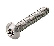 TR Fastenings N8 0.75 M4A2AB S10 BUT T15 Screw Button No.8 19 mm Stainless Steel A2 Pan Head Torx