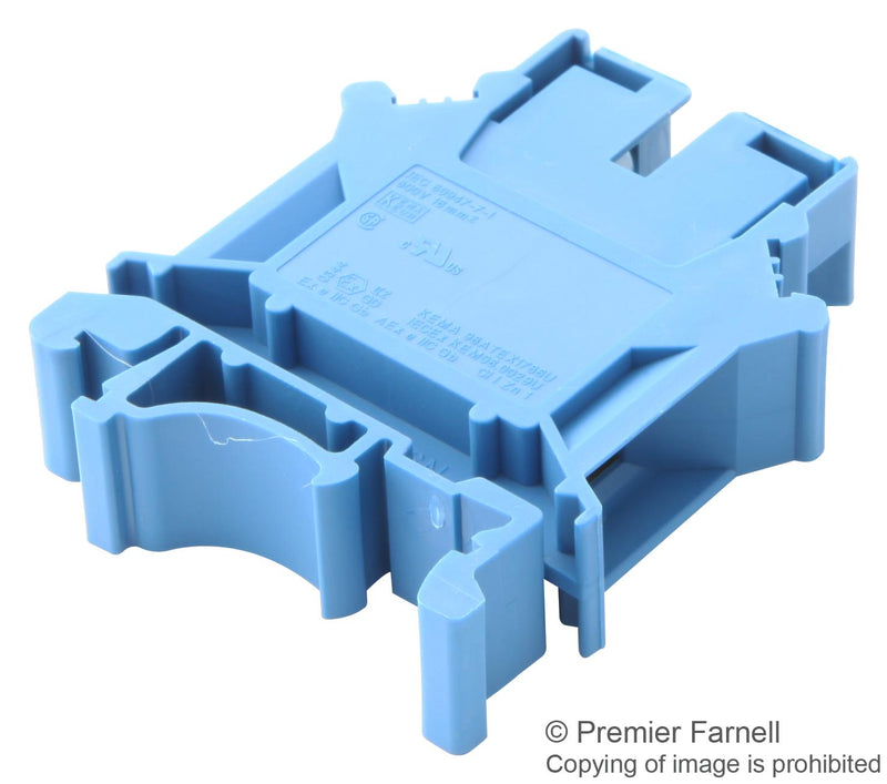 Phoenix Contact UK 16 N BU DIN Rail Mount Terminal Block 2 Ways 14 AWG 4 25 mm&Acirc;&sup2; Screw 101 A