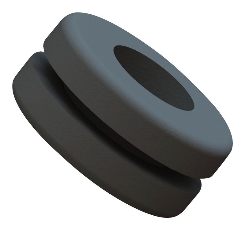 Essentra Components DGB-13 Blank Grommet Vinyl 25.4MM Round