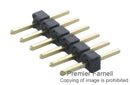 SAMTEC TMM-106-01-G-S Board-To-Board Connector, Single, 2 mm, 6 Contacts, Header, TMM Series, Through Hole, 1 Rows