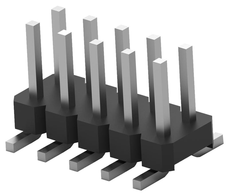 TE Connectivity 2842142-5 Pin Header Board-to-Board 2 mm Rows 10 Contacts Surface Mount Straight Ampmodu Series