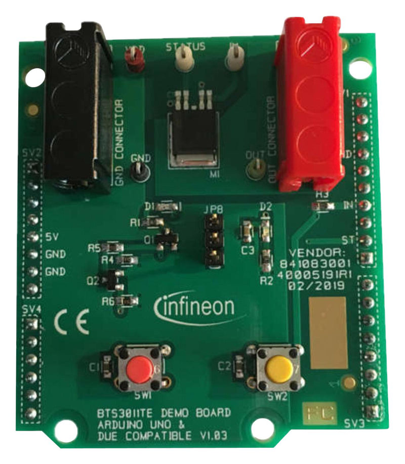 Infineon BTS3011TEDEMOBOARDTOBO1 Demonstration Board Power Management BTS3011TE Low Side Switch