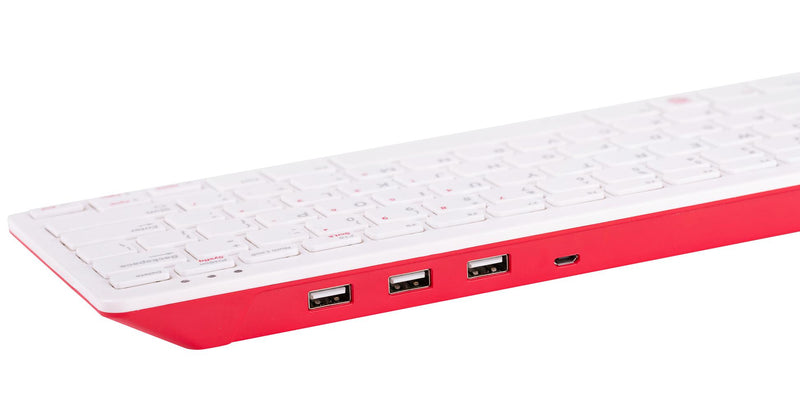 RASPBERRY-PI RPI-KEYB (PT)-RED/WHITE RPI-KEYB (PT)-RED/WHITE Raspberry Pi Keyboard Red/White - Portugal