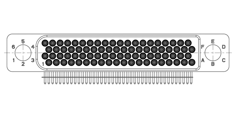 Amphenol Aerospace HDB-D4-080M022X HDB-D4-080M022X Rect Power Conn HDR 80POS 4ROW