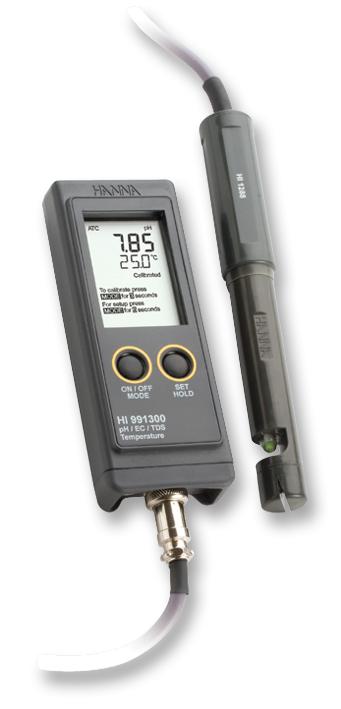 HANNA INSTRUMENTS HI-991300N Waterproof Temperature Meter Featuring Calibration Buffer Function and Temperature Scale Selection