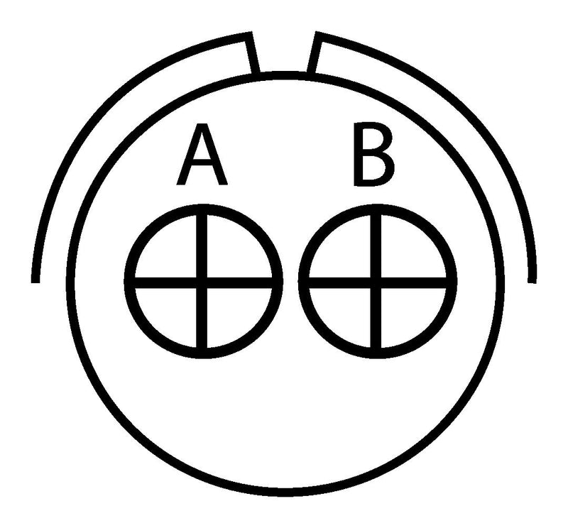 ITT Cannon CA3100E10SL-4SB14 CA3100E10SL-4SB14 Circular Connector CA-B Wall Mount Receptacle 2 Contacts Crimp Socket Reverse Bayonet 10SL-4