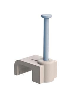 Essentra Components 22NCC0900FW 22NCC0900FW Cable Clamp NAIL-IN POLYETHYLENE/WHITE