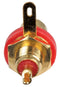 PRO Signal PSG08615 PSG08615 RCA (Phono) Audio / Video Connector 2 Contacts Socket Gold Plated Metal Body Red