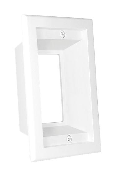 Midlite Products 1GPP-1W 1 Gang Recessed BOX/ Wallplate W/ Screw