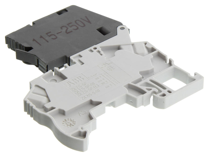 Entrelec - TE Connectivity 1SNK706412R0000 1SNK706412R0000 DIN Rail Mount Terminal Block 2 Ways 12 AWG 2.5 mm&Acirc;&sup2; Clamp 6.3 A