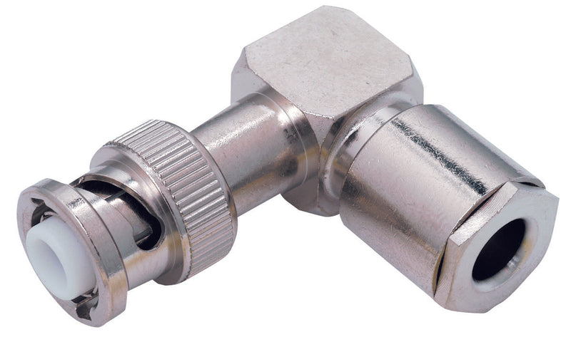 AMPHENOL RF 28100 RF/COAXIAL, MHV PLUG, R/A, CLAMP