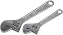 Duratool D03106 D03106 6" &amp; 8" Chrome Finish Adjustable Wrench Set 2 Piece