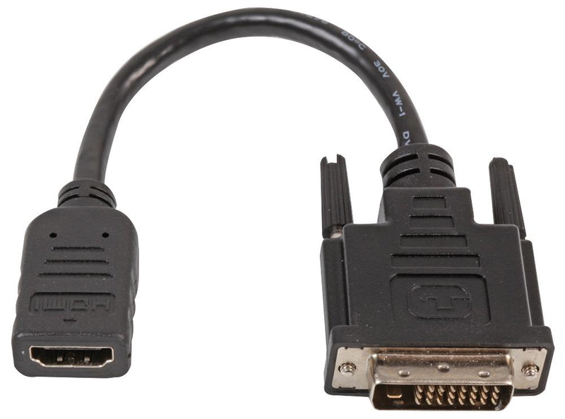 PRO Signal PSG91602 PSG91602 Audio / Video Cable Assembly Hdmi Socket DVI-D Plug 7.9 " 0.2 m Black