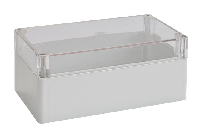 Bopla 02237100 Euromas Polycarbonate Enclosure W/CLEAR LID Painted 200 X 120 90MM RAL7035 Light Grey 03AH6702