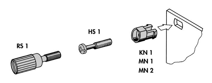 FISCHER ELEKTRONIK KN1 Enclosure Accessory, Metal Screw Socket, Insert Modules & Front Panels