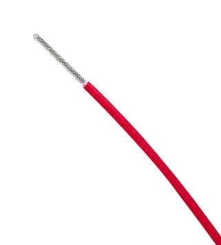 Raychem - TE Connectivity 99M0111-20-2 Wire Polyester Red 20 AWG 0.52 mm&Acirc;&sup2; 328 ft 100 m