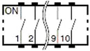 Multicomp PRO MCEMR-10-T MCEMR-10-T DIP / SIP Switch 10 Circuits Slide Surface Mount Spst 24 VDC 25 mA