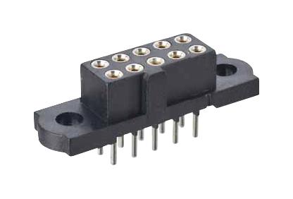 Harwin M80-4101042 Wire-To-Board Connector 2 mm 10 Contacts Receptacle Datamate J-Tek M80 Series Through Hole