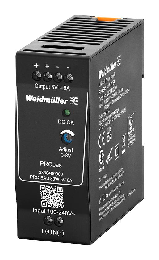 Weidmuller 2838400000 Power Supply AC-DC 5V 6A New