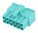 Molex 46992-1230 46992-1230 Connector Housing Green Mini-Fit Versa Color 46992 Receptacle 12 Ways 4.2 mm