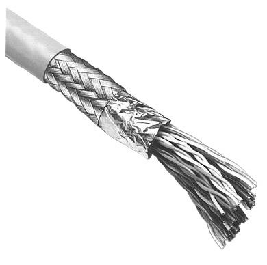 3M 3750/10 (100') Multipair Screened Cable, Discrete Wire, Grey, 5 Pair, 26 AWG, 100 ft, 30.5 m