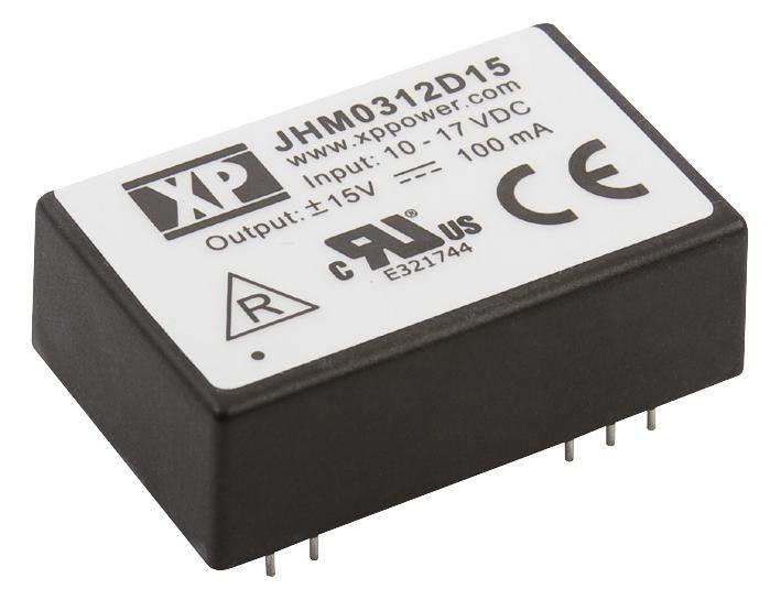 XP Power JHM0324S05 Isolated Board Mount DC/DC Converter Medical 1 Output 3 W 5 V 600 mA