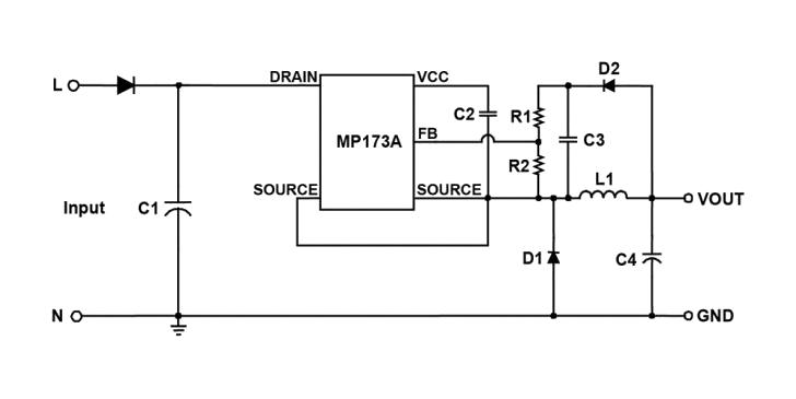 Monolithic Power Systems (MPS) MP173AGJ-P MP173AGJ-P AC/DC Converter IC Boost Buck Buck-Boost Flyback 85 VAC to 265 4W TSOT-23-5