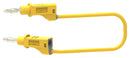 Tenma 72-13766 Test Lead 4mm Stackable Banana Plug 70 VDC 20 A Yellow 250 mm