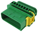 TE Connectivity 3-1564412-1 Automotive Connector Housing Green Heavy Duty Sealed Series Plug 18 Ways